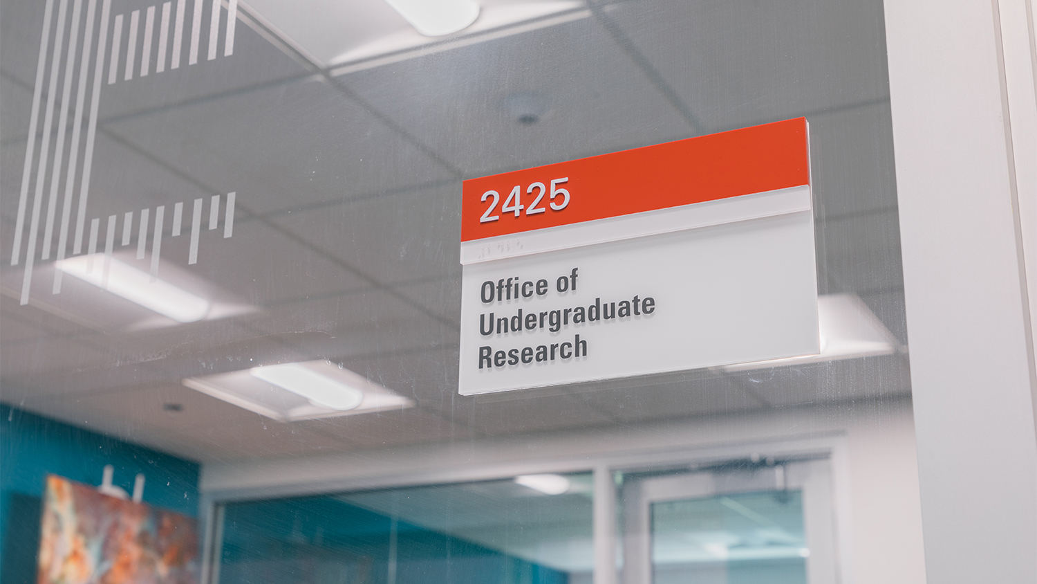 Sign for the Office of Undergraduate Research