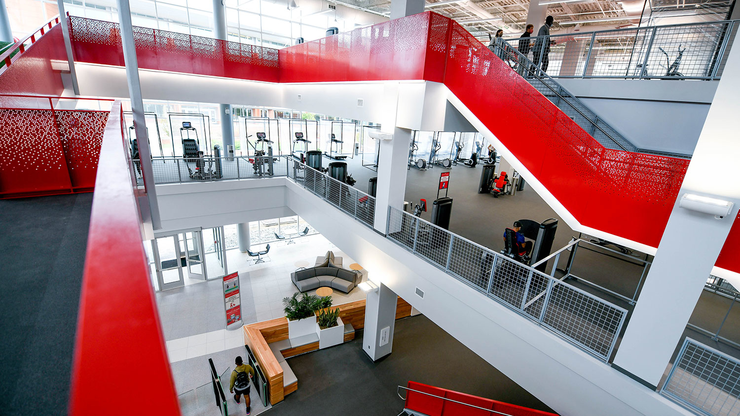 interior of NC State's new Wellness and Recreation Center