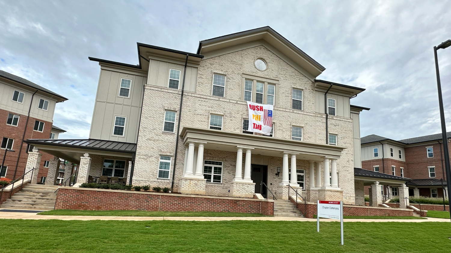 Chapter Commons is one of three new housing options recently completed in NC State's Greek Village.
